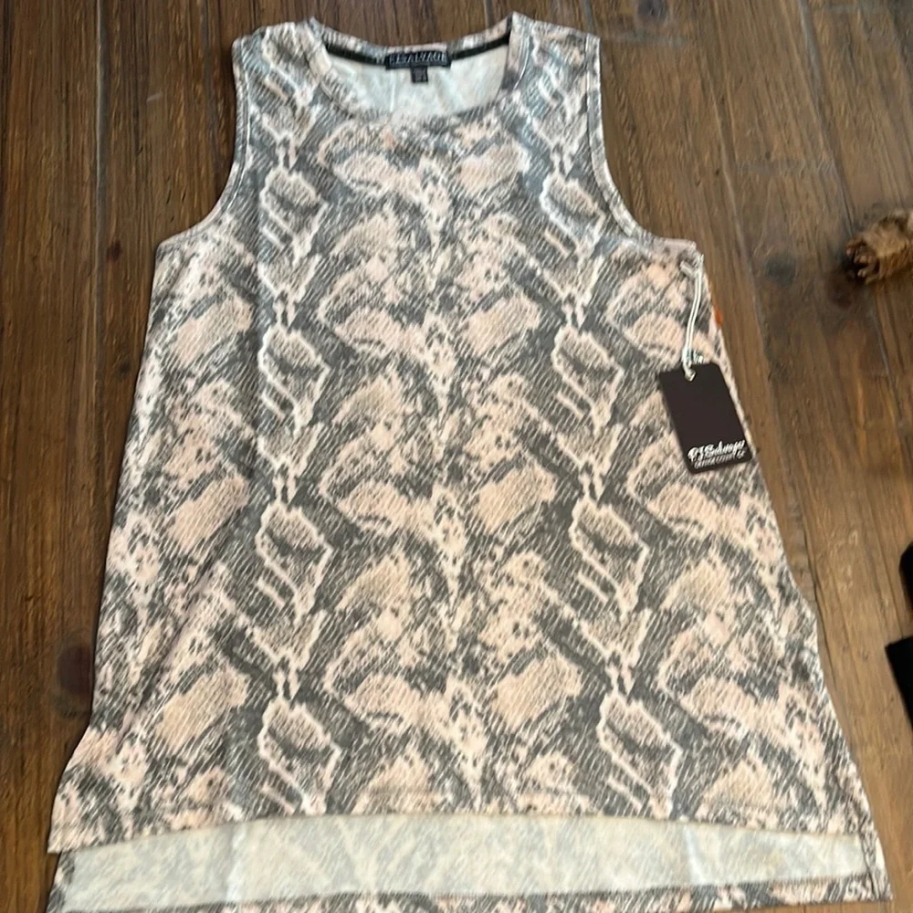 𝅺PJ Salvage Animal Instincts tank in‎ Blush NWT